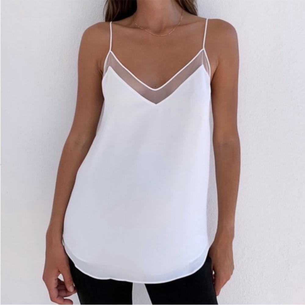 Babaton White Women's Tank Top